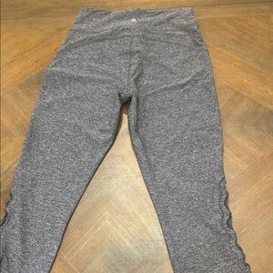Lululemon Athletica Gray Cut Out Leggings